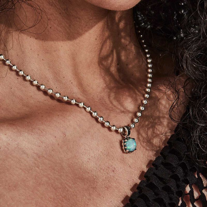Stolen Girlfriends Club Baby Claw Ball Chain Necklace image number 1